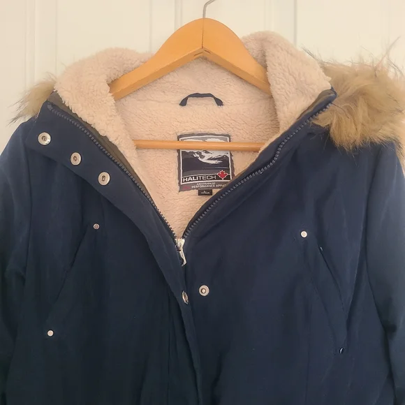 Womens Clothing Outerwear Coats & Jackets Halitec Hooded Coat Jacket Winter - Picture 4 of 8